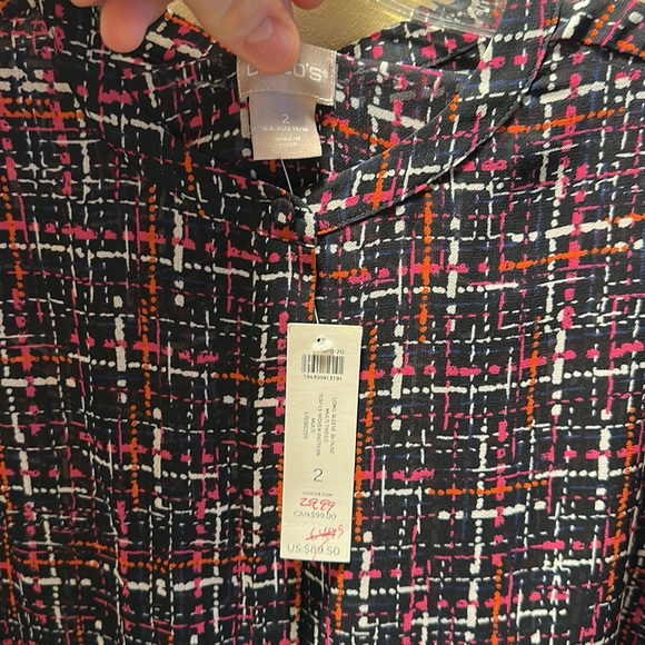 FUN BLOUSE! NWT! ONLY $15! Size 2! - Picture 3 of 4